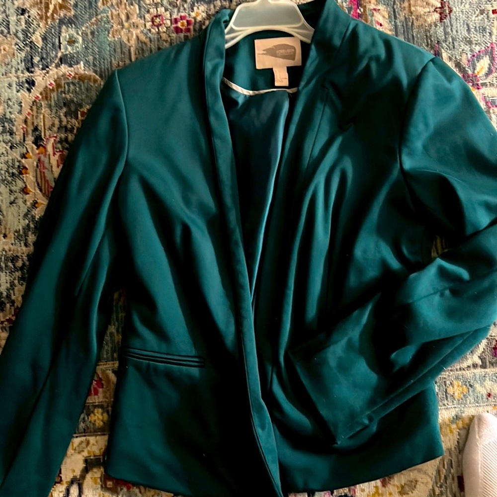 Emerald green blazer